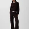 Cashsoft Shaker-Stitch Sweater Pants