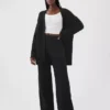 Cashsoft Shaker-Stitch Sweater Pants