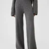 Cashsoft Shaker-Stitch Sweater Pants