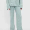 Cashsoft Shaker-Stitch Sweater Pants