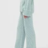 Cashsoft Shaker-Stitch Sweater Pants