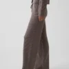 Cashsoft Shaker-Stitch Sweater Pants