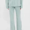 Cashsoft Shaker-Stitch Sweater Pants