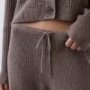 Cashsoft Shaker-Stitch Sweater Pants