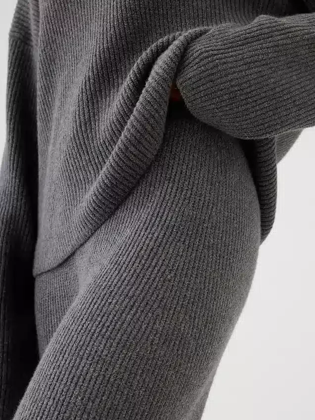 Cashsoft Shaker-Stitch Sweater Pants