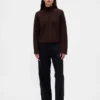 Cashsoft Shaker-Stitch Turtleneck Sweater