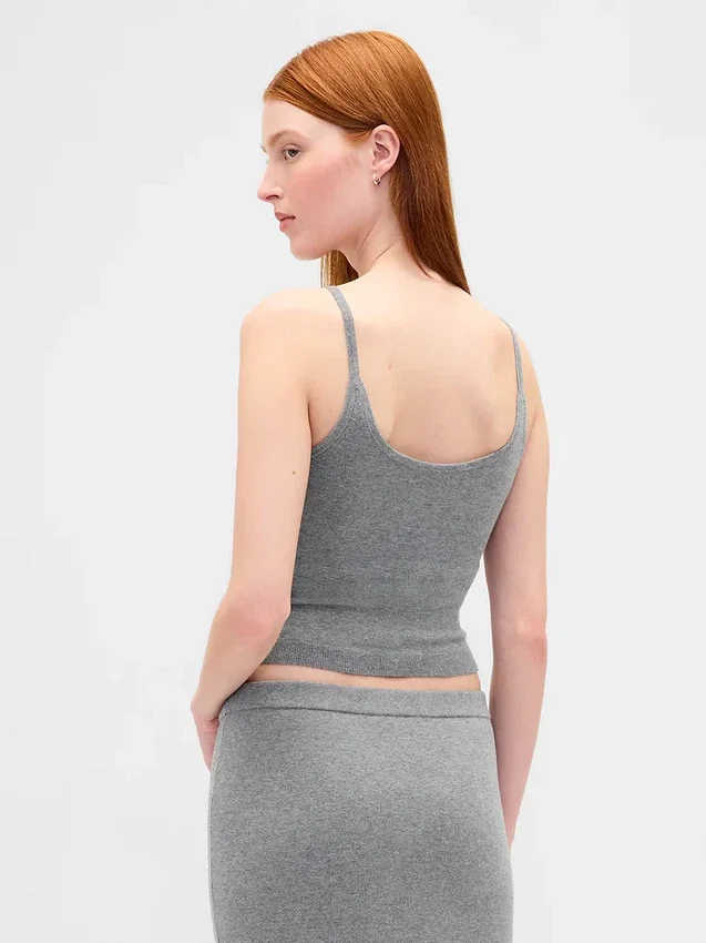 Cashsoft Stretch Crop Tank Top
