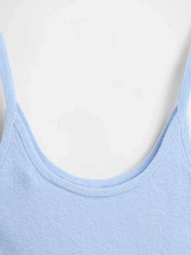 Cashsoft Stretch Crop Tank Top