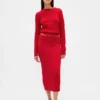 Cashsoft Stretch Midi Skirt