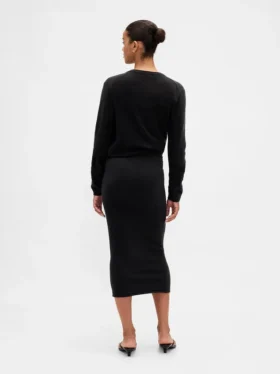 Cashsoft Stretch Midi Skirt