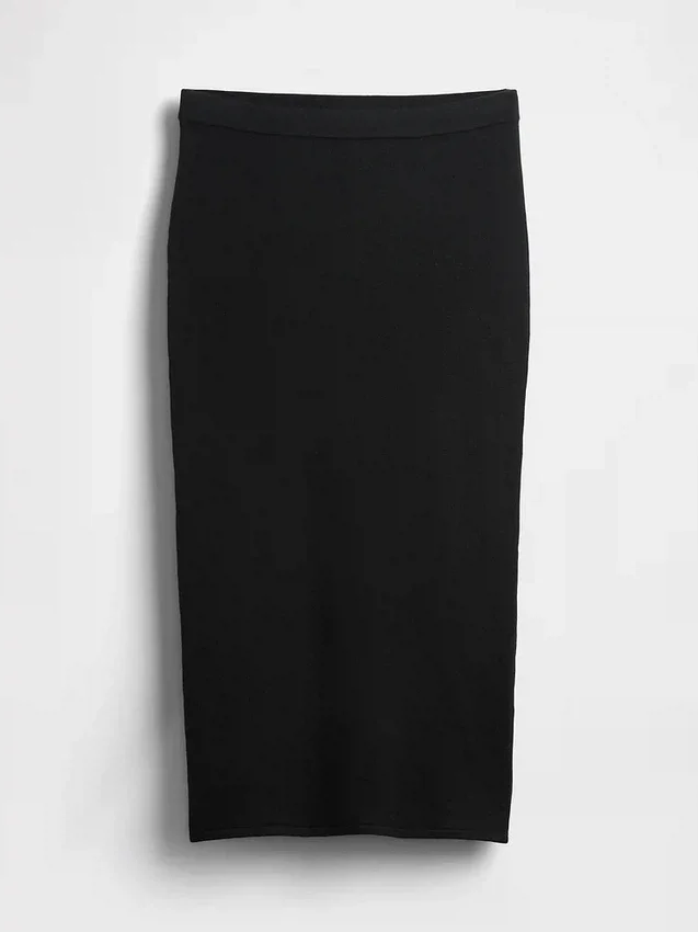 Cashsoft Stretch Midi Skirt