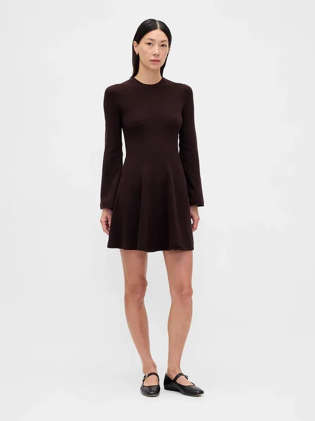Cashsoft Stretch Mini Sweater Dress