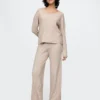 Cashsoft Wide Rib Sweater Pants