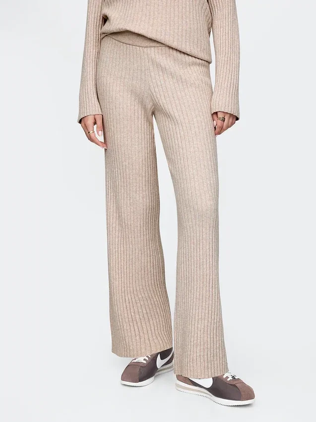 Cashsoft Wide Rib Sweater Pants