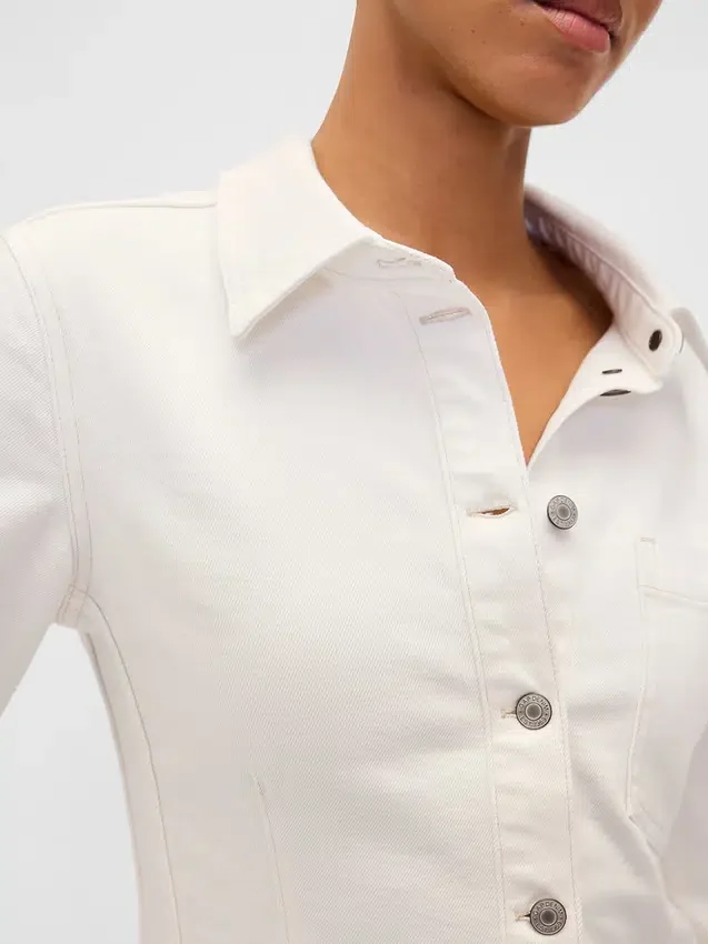 Cinched Denim Shirt