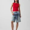 Closeknit Jersey Boatneck Crop Tank Top