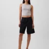 Closeknit Jersey Boatneck Crop Tank Top