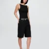 Closeknit Jersey Boatneck Crop Tank Top
