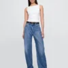 Closeknit Jersey Boatneck Crop Tank Top