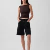 Closeknit Jersey Ruched Crop Top