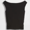 Closeknit Jersey Ruched Crop Top