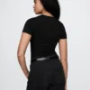 Closeknit Jersey T-Shirt Thong Bodysuit