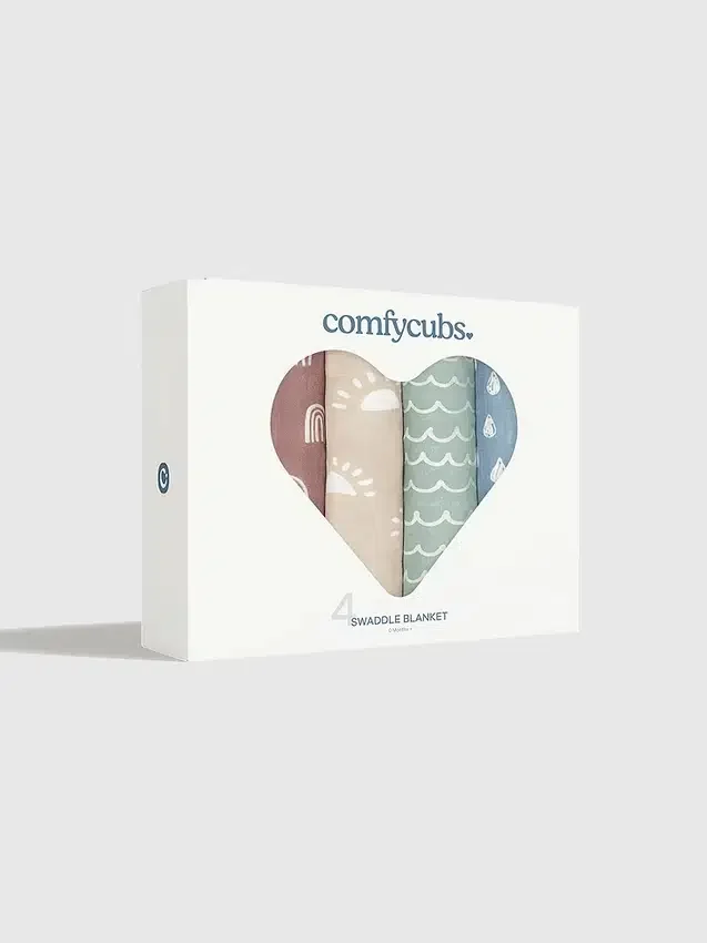 Comfy Cubs Muslin Swaddle Blanket