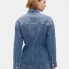 Contoured Longline Denim Jacket