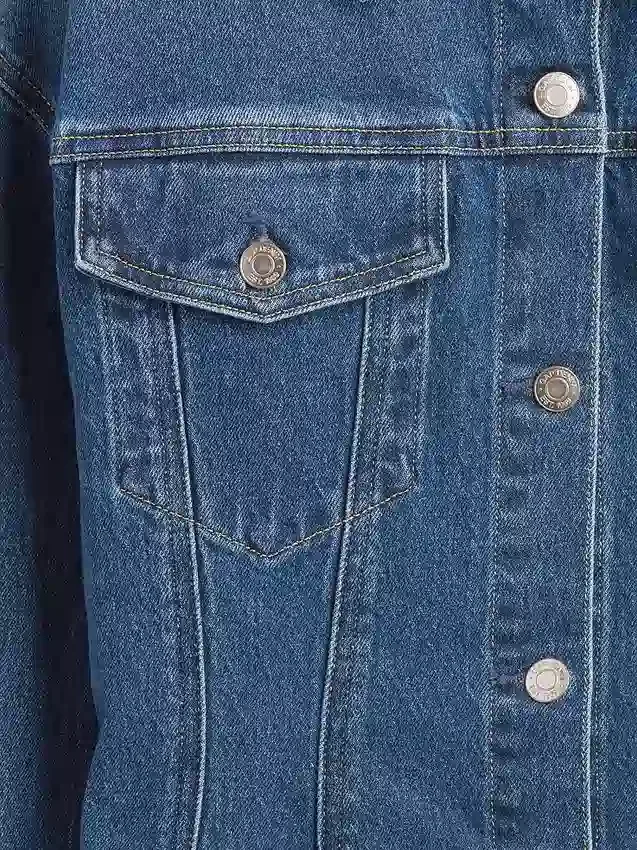 Contoured Longline Denim Jacket