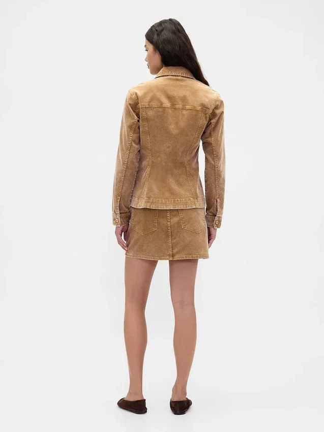 Corduroy Mini Skirt