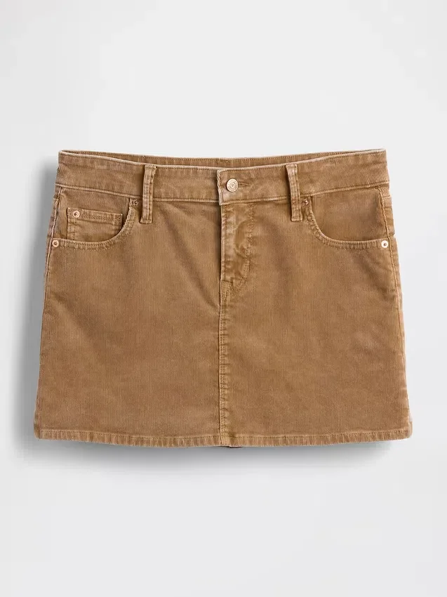 Corduroy Mini Skirt