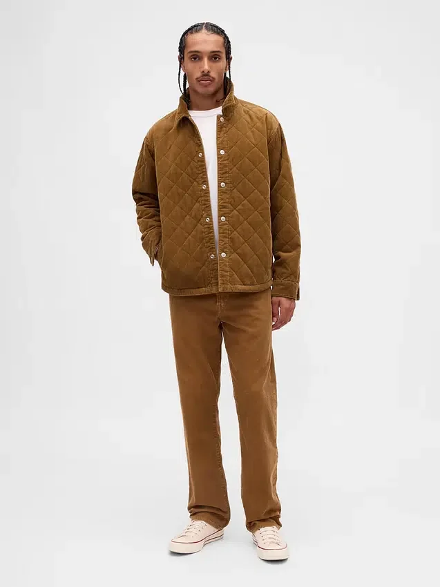 Corduroy Relaxed Straight Pants