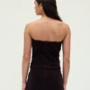 Corduroy Strapless Crop Vest