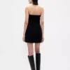 Corduroy Strapless Mini Dress