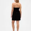 Corduroy Strapless Mini Dress