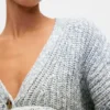 Cotton-Blend Crop Cardigan Sweater