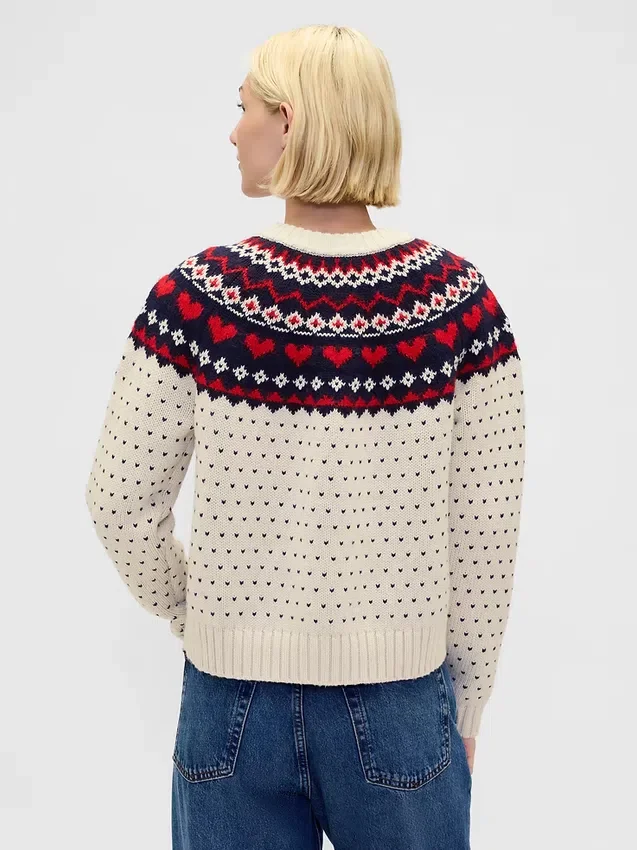 Cotton-Blend Raglan Crewneck Sweater