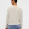 Cotton-Blend Raglan Crewneck Sweater