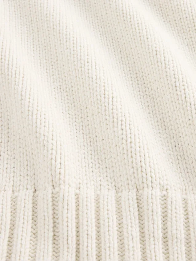 Cotton-Blend Relaxed Crewneck Sweater