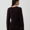 Cotton-Blend Relaxed V-Neck Cardigan Sweater