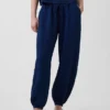 Cotton Gauze Denim Easy Barrel Joggers