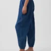 Cotton Gauze Denim Easy Barrel Joggers