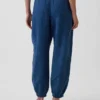 Cotton Gauze Denim Easy Barrel Joggers