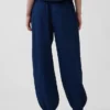 Cotton Gauze Denim Easy Barrel Joggers