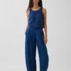 Cotton Gauze Denim Easy Pants