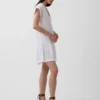 Cotton Gauze Drop-Waist Shirtdress