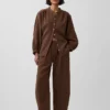 Cotton Gauze Easy Barrel Pants