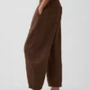 Cotton Gauze Easy Barrel Pants
