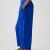 Cotton Gauze Easy Barrel Pants