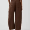Cotton Gauze Easy Barrel Pants